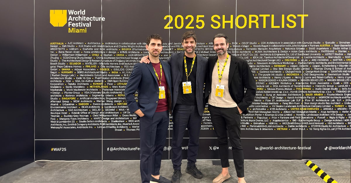 Empresa vianense integra projeto vencedor no World Architecture Festival 2025