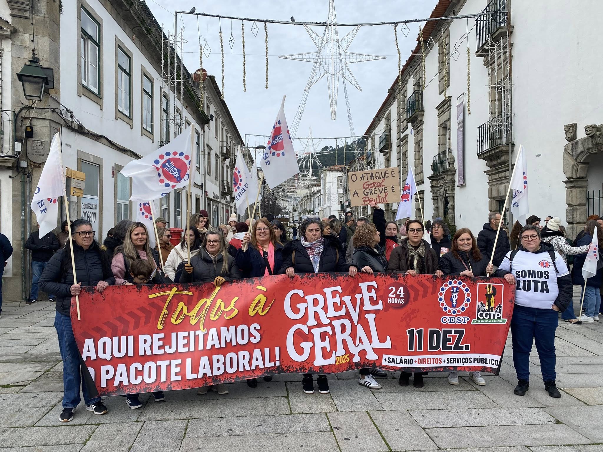 União de Sindicatos de Viana faz balanço da adesão à greve: “Ronda praticamente os 100%”