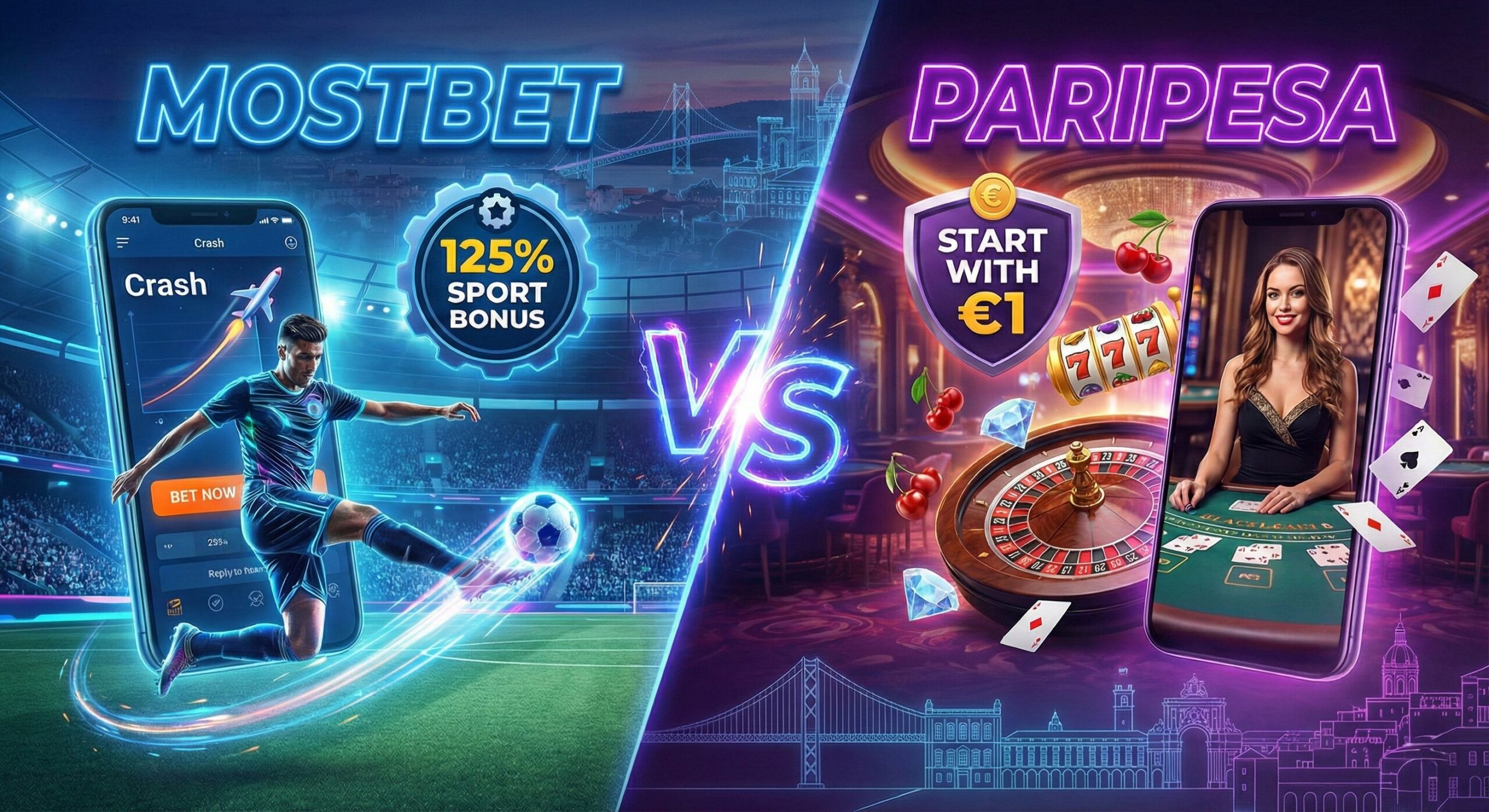 Mostbet ou Paripesa? Comparação Completa
