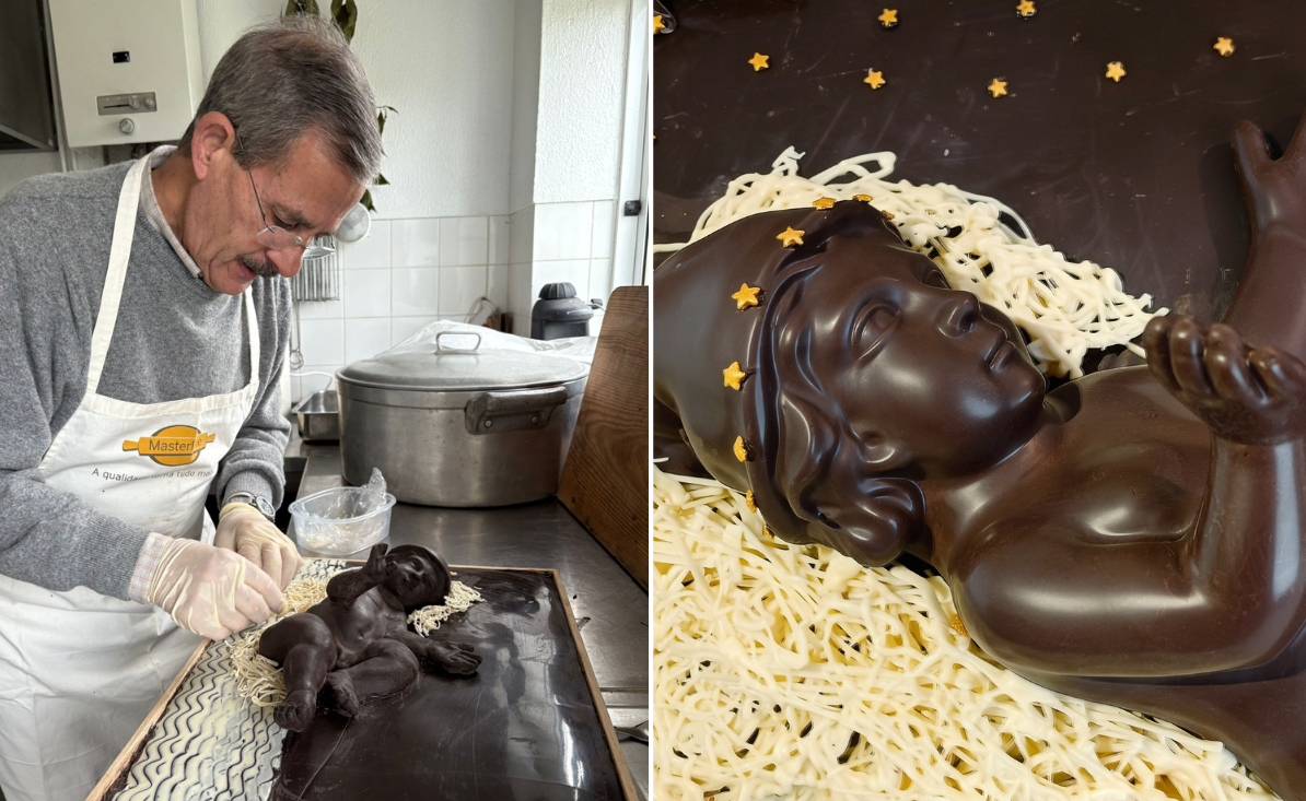 Menino Jesus de Chocolate é atração natalícia em Freixieiro de Soutelo