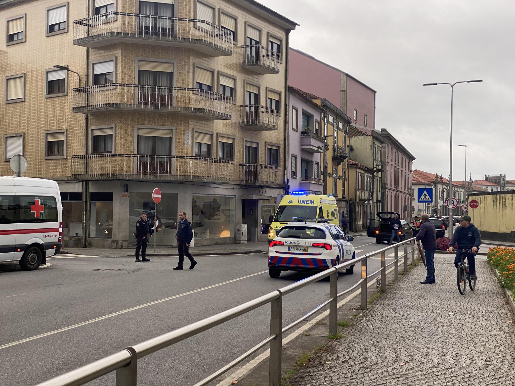 Idosa atropelada em passadeira em Viana do Castelo