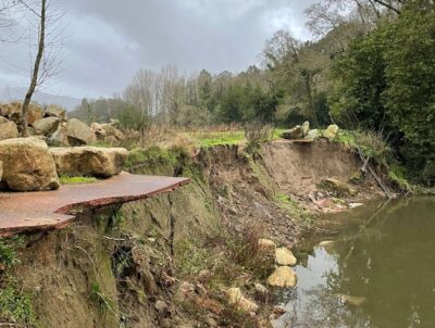 Mau tempo deixa Ecopista do Rio Minho intransitável