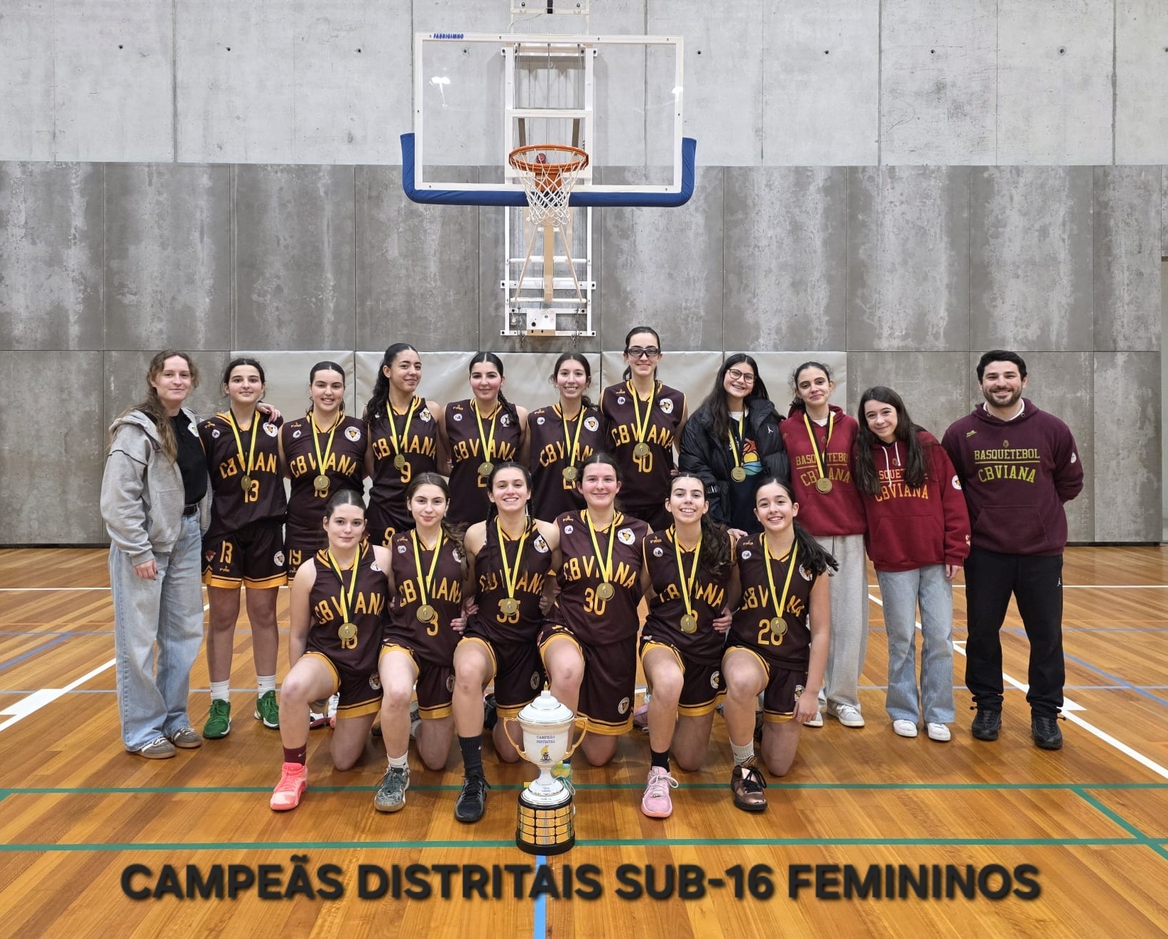 Clube de Basquete de Viana conquista três títulos distritais
