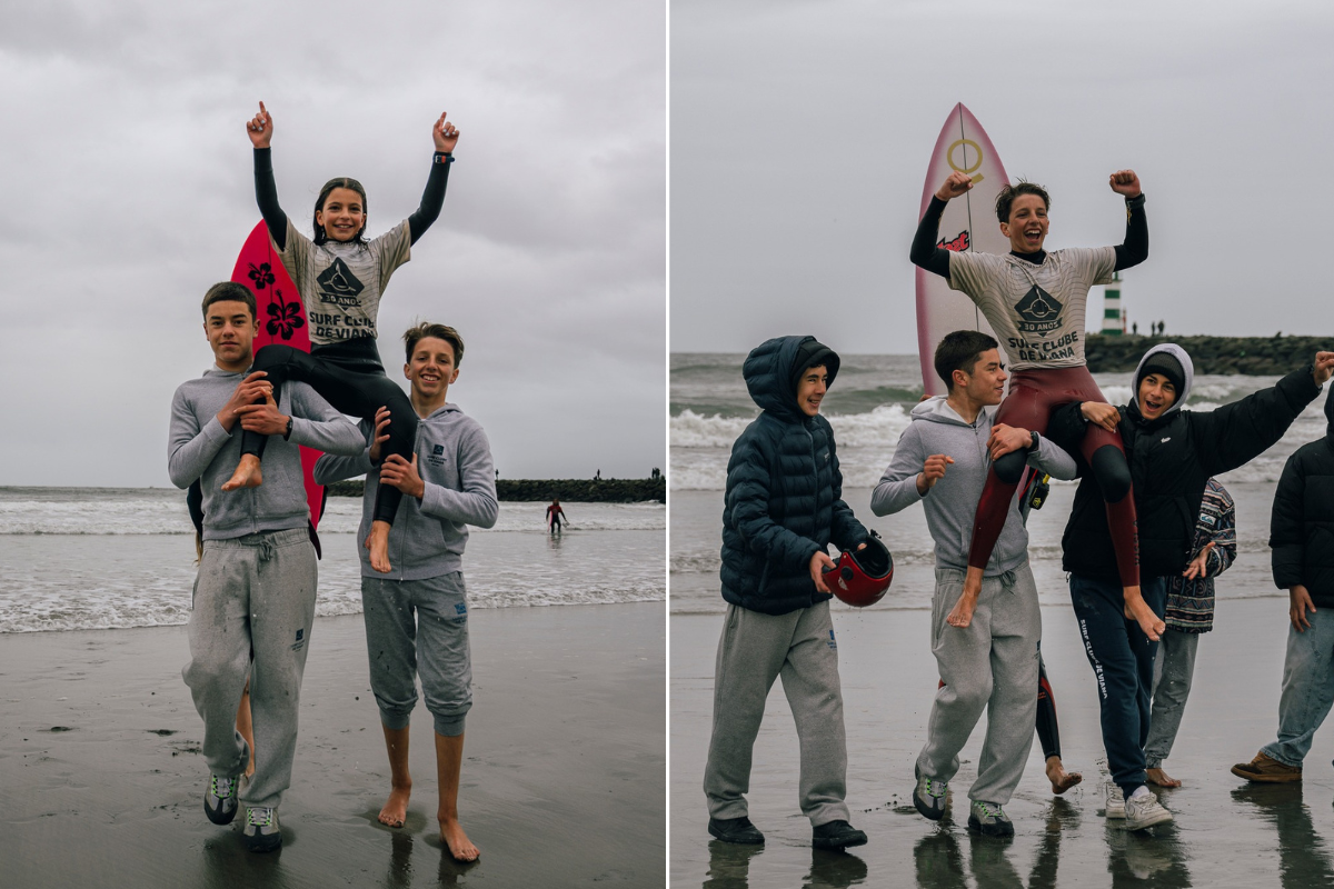 Atletas do Surf Clube de Viana em destaque no Circuito Regional de Surf do Norte