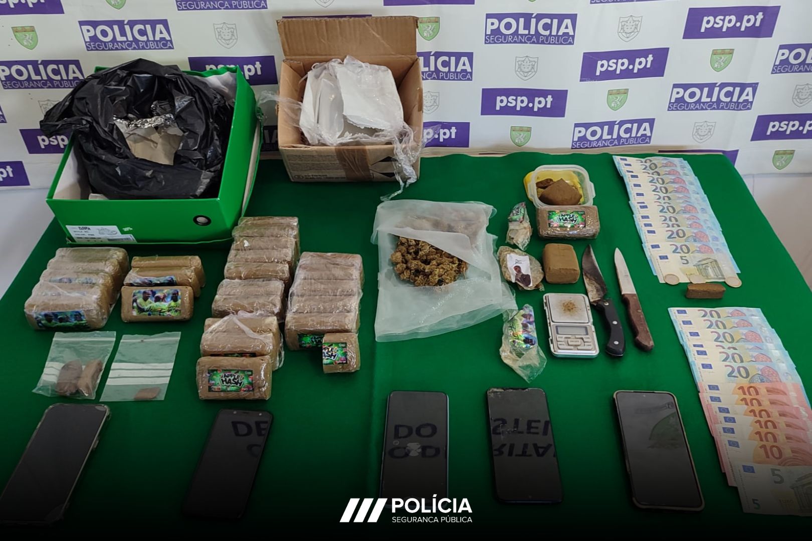 Viana: Três detidos com mais de 5000 mil doses de haxixe saíram em liberdade