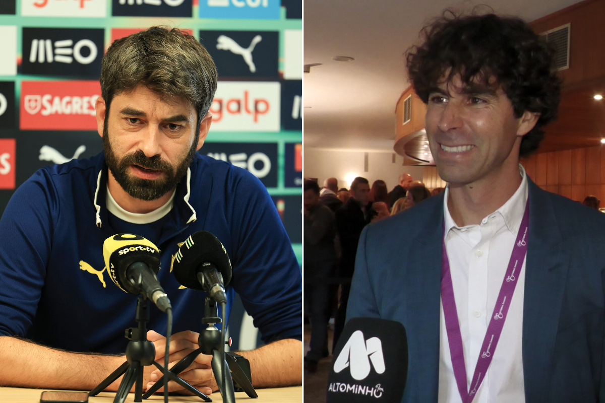 Tiago Mendes e Luís Freire nas comemorações dos 128 anos do SC Vianense