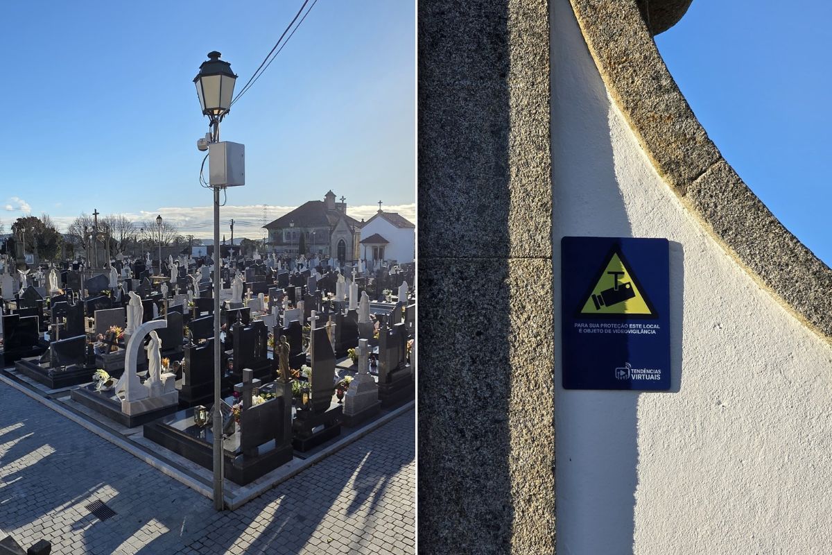 Vila de Punhe instala videovigilância no cemitério para prevenir furtos e atos de vandalismo