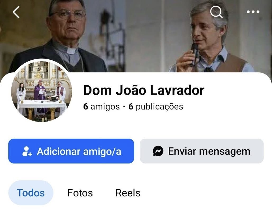 Diocese de Viana alerta para perfil falso de D. João Lavrador no Facebook