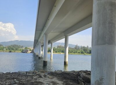 Está assim a nova ponte sobre o rio Lima