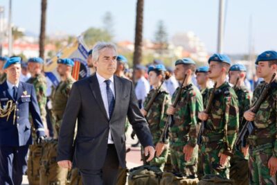 Nuno Melo na cerimónia militar dos 74 anos da Força Aérea em Viana