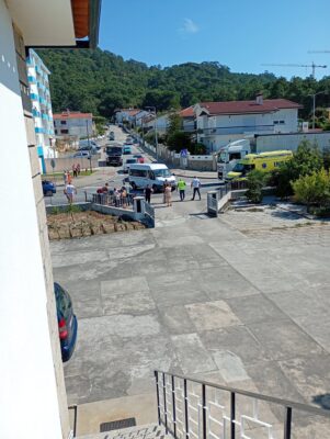 Colisão entre dois motociclos em Darque