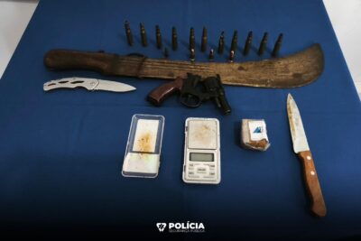 Detido em Darque com 214 doses de haxixe e arma proibida