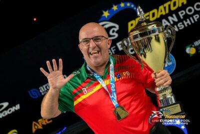 Câmara de Viana felicita pentacampeão europeu de bilhar: “Verdadeira lenda viva!”